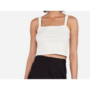Express X Rocky Barnes Cropped Tank Top Square Neck Ribbed Large